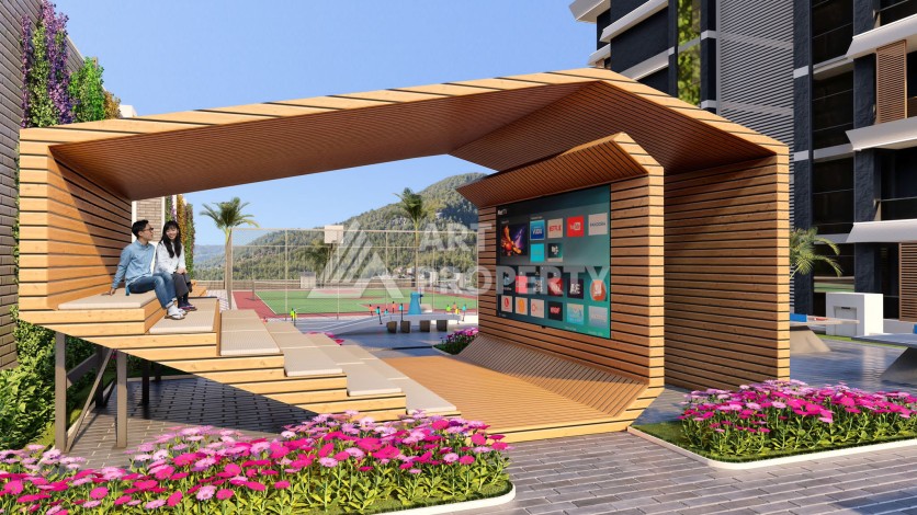 Горячее предожение квартир 1+1 в районе Демирташ - Ракурс 8