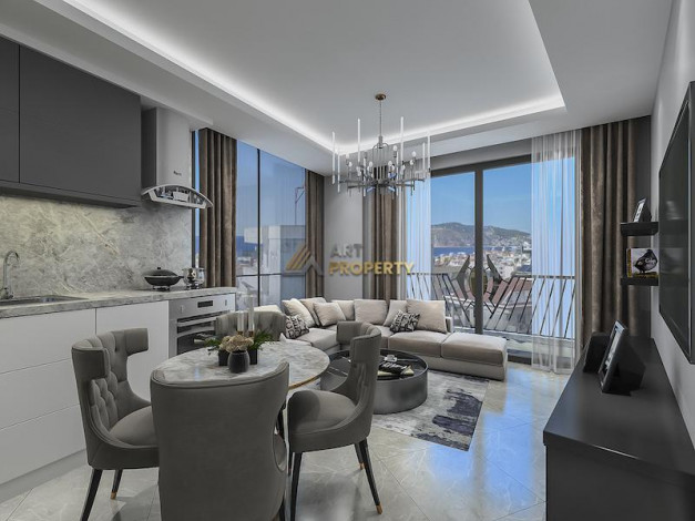 Новый инвестиционный проект в Тосмуре всего в 300 метрах от моря, 47 – 112 м2 - Ракурс 14