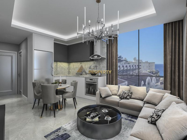 Новый инвестиционный проект в Тосмуре всего в 300 метрах от моря, 47 – 112 м2 - Ракурс 16