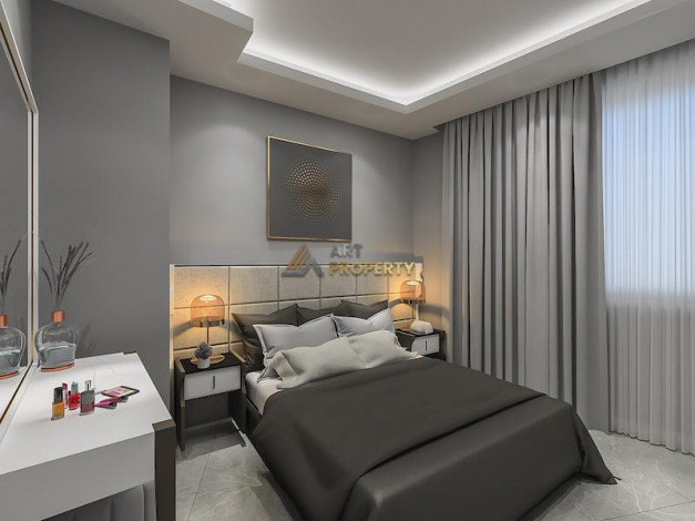 Новый инвестиционный проект в Тосмуре всего в 300 метрах от моря, 47 – 112 м2 - Ракурс 17