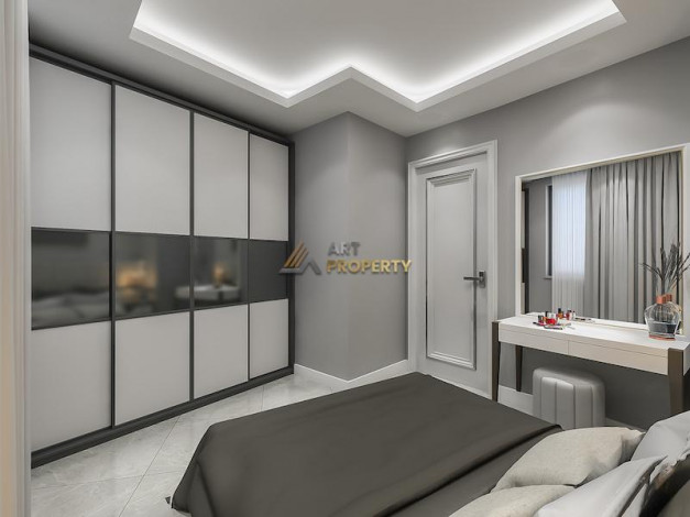 Новый инвестиционный проект в Тосмуре всего в 300 метрах от моря, 47 – 112 м2 - Ракурс 19