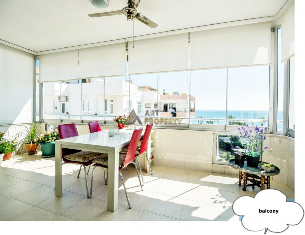 Квартира 3+1 с отдельной кухнейна первой линии от моря, в районе Тосмур, 155 м2 - Ракурс 18