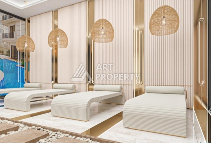 Квартира 1+1 в новом и стильном комплексе в центре Аланьи - Ракурс 3