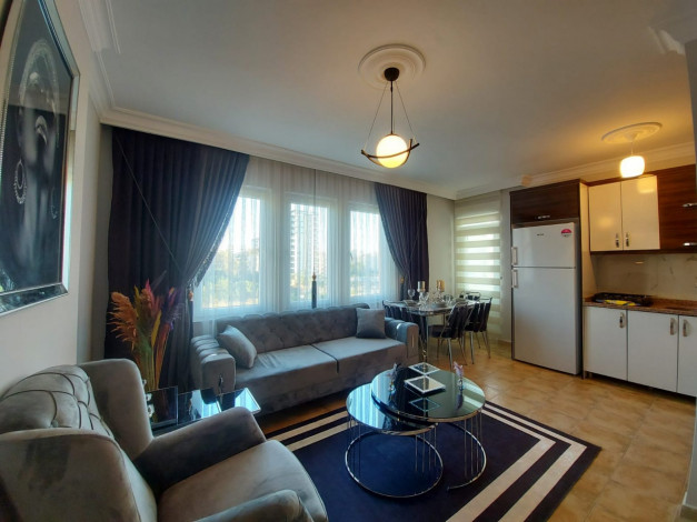 Трехкомнатная квартира в Махмутларе,в 450 метрах от Средиземного моря, 105 м2 - Ракурс 2