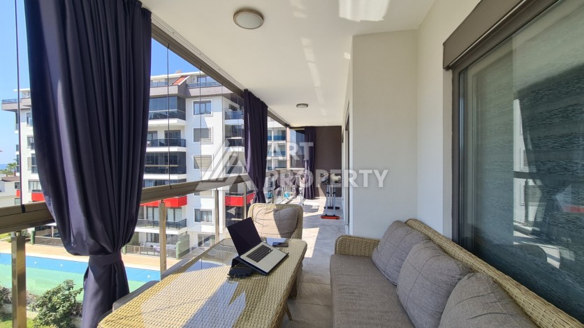 Квартира 2+1 с мебелью и частичным видом на море в Кестеле! - Ракурс 23