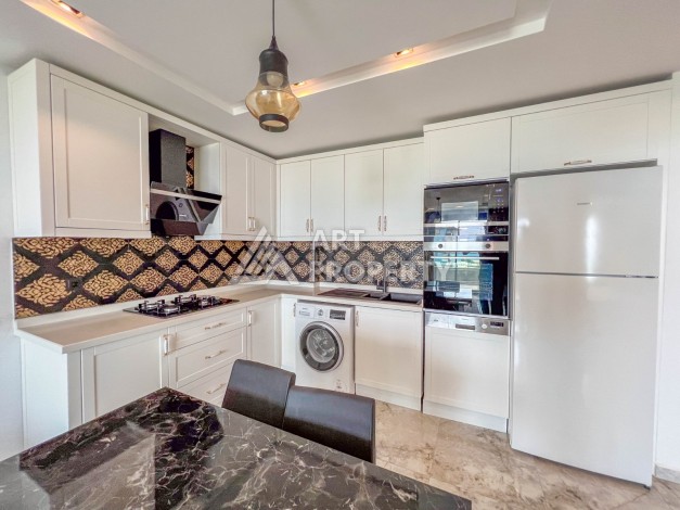 Квартира 1+1 с прямым видом на море в районе Каргыджак! - Ракурс 14