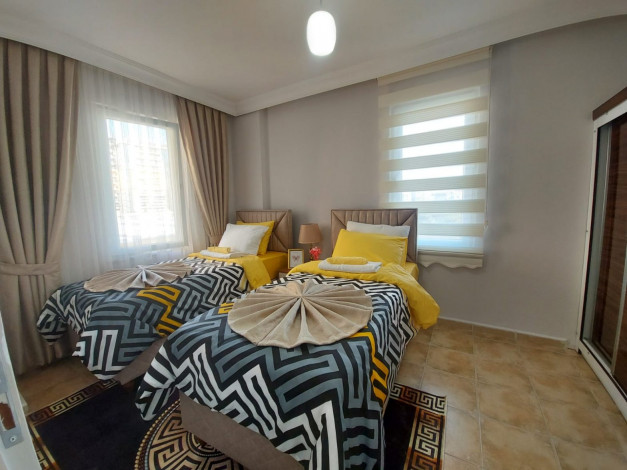 Трехкомнатная квартира в Махмутларе,в 450 метрах от Средиземного моря, 105 м2 - Ракурс 7