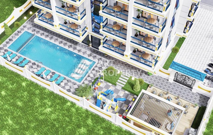 Новый инвестиционный проект на этапе строительства в 150 м от моря в районе Каргыджак! - Ракурс 11