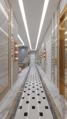 Новый инвестиционный проект на этапе строительства в 150 м от моря в районе Каргыджак! - Ракурс 12