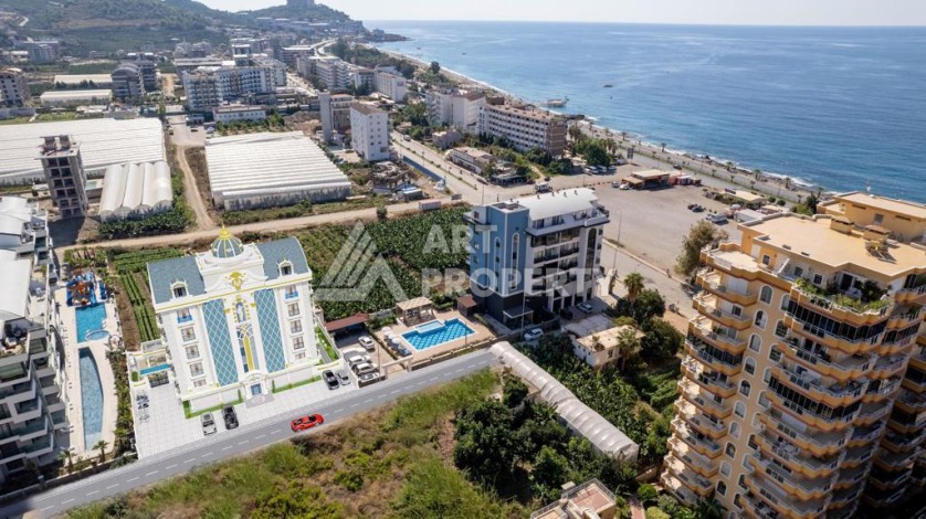 Новый инвестиционный проект на этапе строительства в 150 м от моря в районе Каргыджак! - Ракурс 16