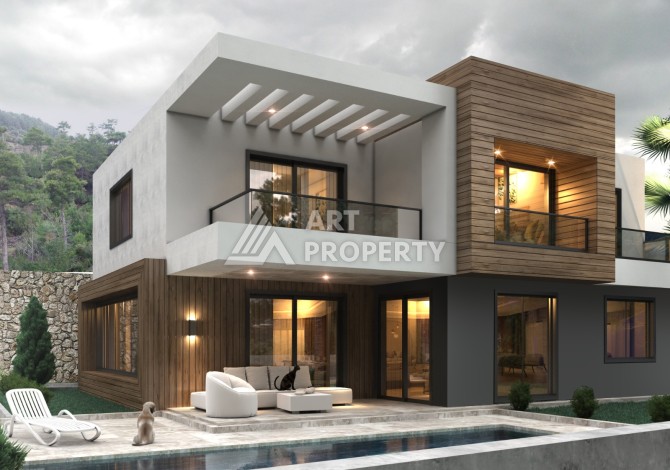 Отдельностоящая вилла 5+1 на этапе строительства в Каргыджаке - Ракурс 8