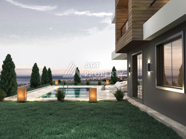 Отдельностоящая вилла 5+1 на этапе строительства в Каргыджаке - Ракурс 10