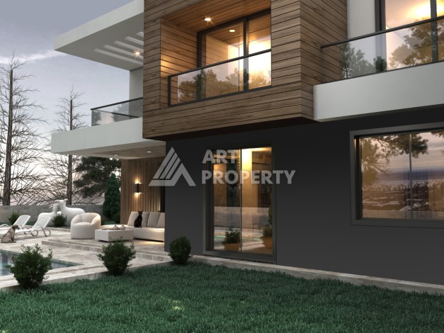 Отдельностоящая вилла 5+1 на этапе строительства в Каргыджаке - Ракурс 16