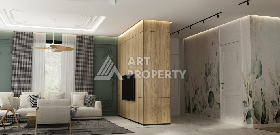 Отдельностоящая вилла 5+1 на этапе строительства в Каргыджаке - Ракурс 17