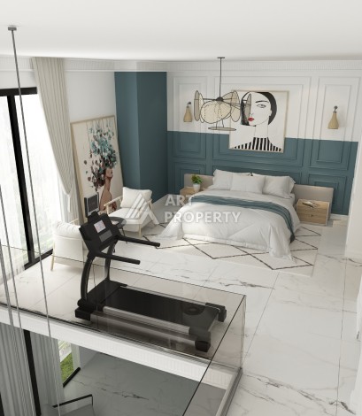 Отдельностоящая вилла 5+1 на этапе строительства в Каргыджаке - Ракурс 30