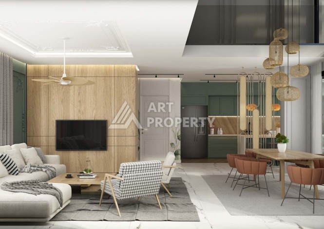 Отдельностоящая вилла 5+1 на этапе строительства в Каргыджаке - Ракурс 31