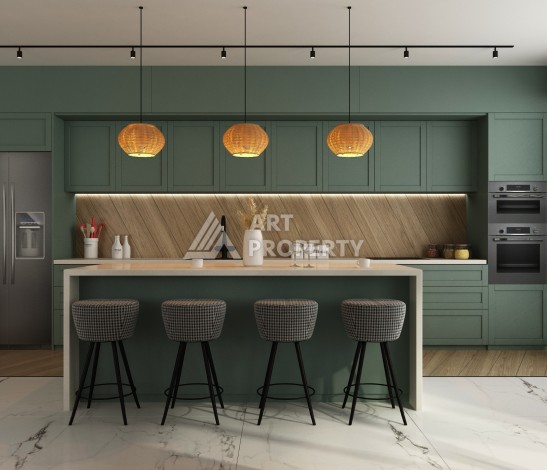 Отдельностоящая вилла 5+1 на этапе строительства в Каргыджаке - Ракурс 34