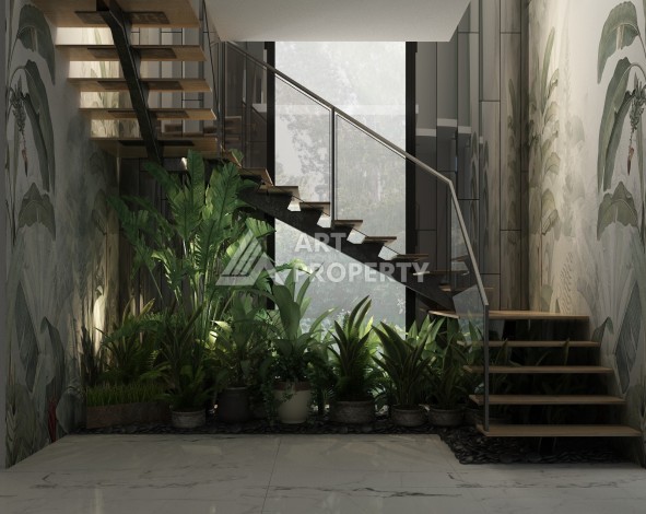 Отдельностоящая вилла 5+1 на этапе строительства в Каргыджаке - Ракурс 35