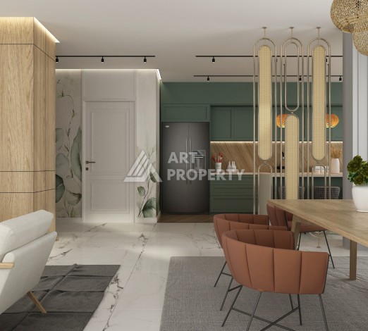 Отдельностоящая вилла 5+1 на этапе строительства в Каргыджаке - Ракурс 39