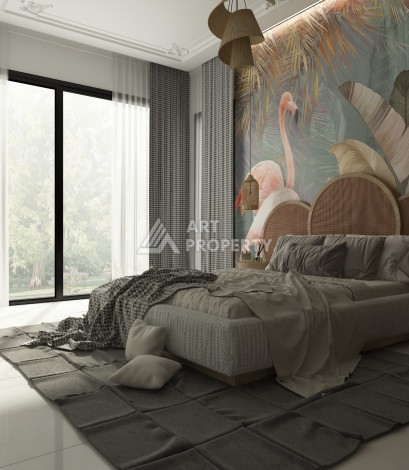 Отдельностоящая вилла 5+1 на этапе строительства в Каргыджаке - Ракурс 41