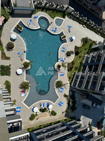 Видовая квартира 1+1 в комплексе с полной инфраструктурой развитого района Махмутлар - Ракурс 2