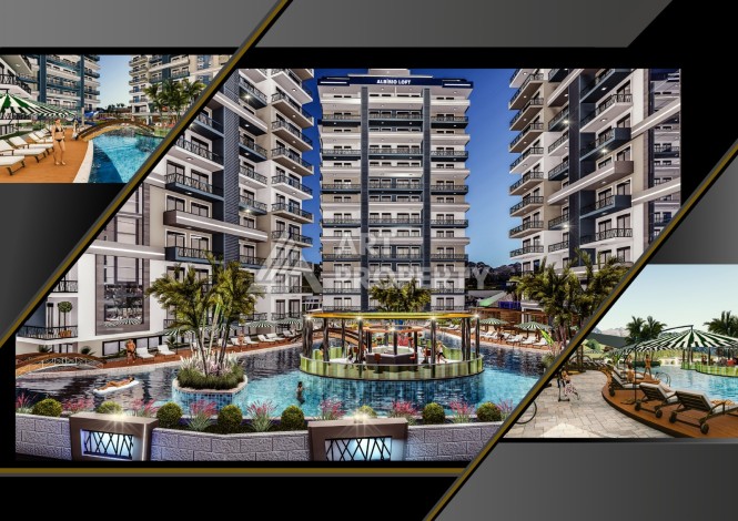 Видовая квартира 1+1 в комплексе с полной инфраструктурой развитого района Махмутлар - Ракурс 18