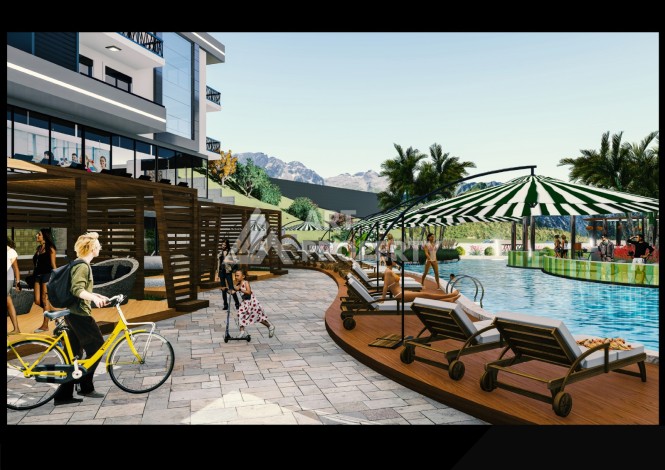 Видовая квартира 1+1 в комплексе с полной инфраструктурой развитого района Махмутлар - Ракурс 30