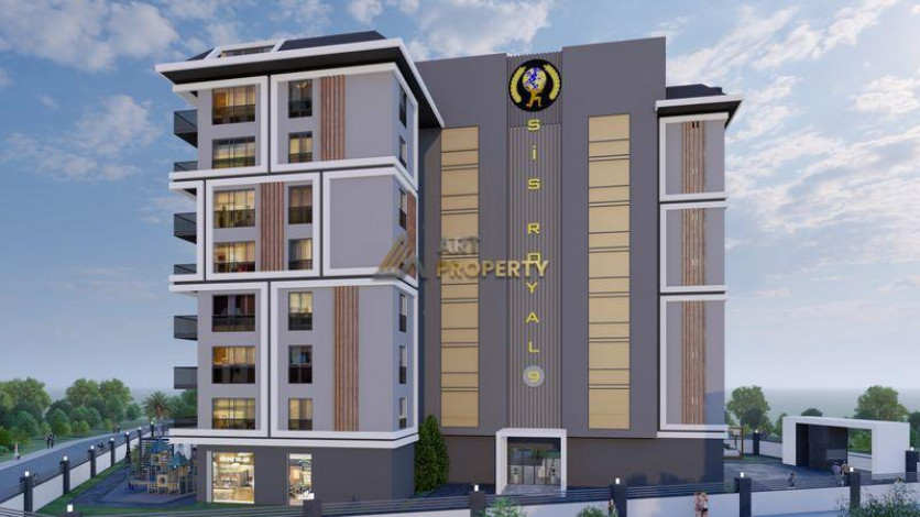 Инвестиционный проект на стадии строительства. Квартиры 1+1, 2+1 и 3+1 пентхаусы по стартовым ценам! Авсаллар, Алания. - Ракурс 14