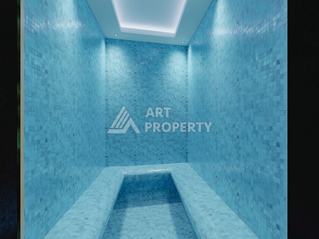 1+1 на 5м этаже в новом комплекске, 55 м.кв. 250м от моря в Махмутларе - Ракурс 16