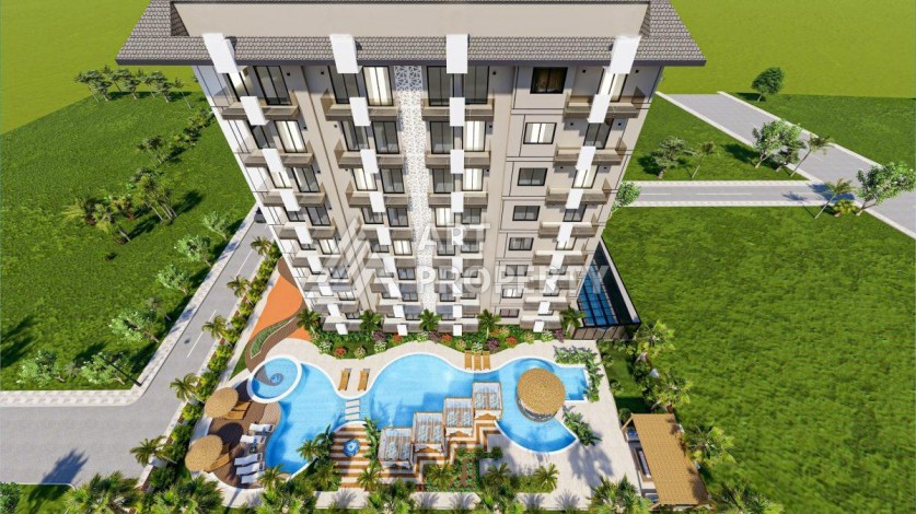 Великолепная квартира 1+1 в комплексе премиум класса в самом центре Оба - Ракурс 18