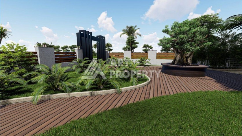 Великолепная квартира 1+1 в комплексе премиум класса в самом центре Оба - Ракурс 16