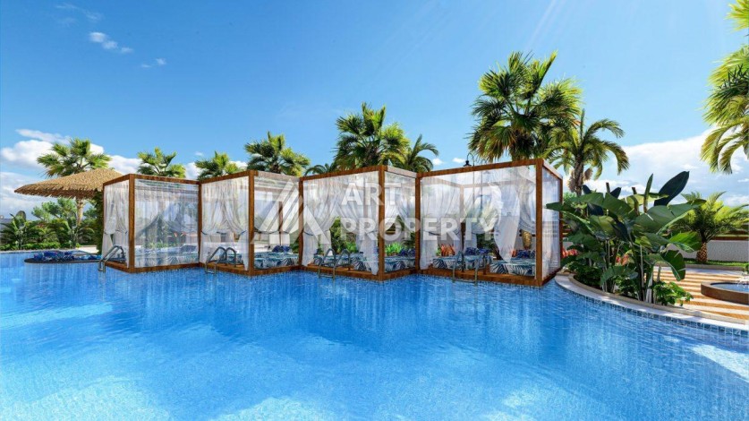 Великолепная квартира 1+1 в комплексе премиум класса в самом центре Оба - Ракурс 2