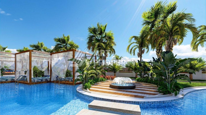 Великолепная квартира 1+1 в комплексе премиум класса в самом центре Оба - Ракурс 8