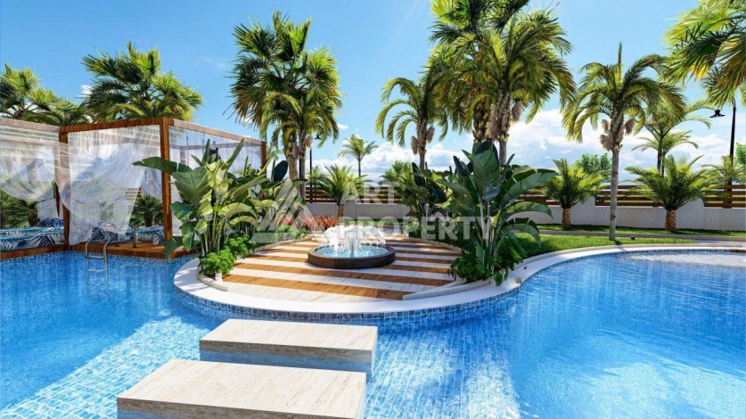 Великолепная квартира 1+1 в комплексе премиум класса в самом центре Оба - Ракурс 10