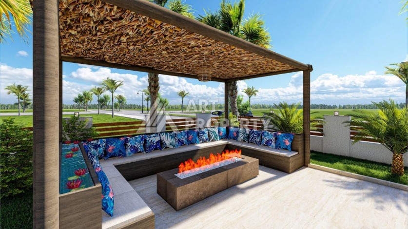 Великолепная квартира 1+1 в комплексе премиум класса в самом центре Оба - Ракурс 12