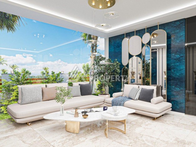 Великолепная квартира 1+1 в комплексе премиум класса в самом центре Оба - Ракурс 14