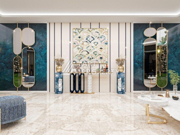 Великолепная квартира 1+1 в комплексе премиум класса в самом центре Оба - Ракурс 24