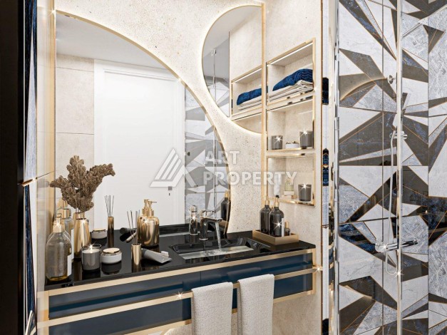 Великолепная квартира 1+1 в комплексе премиум класса в самом центре Оба - Ракурс 26