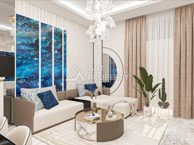 Великолепная квартира 1+1 в комплексе премиум класса в самом центре Оба - Ракурс 29