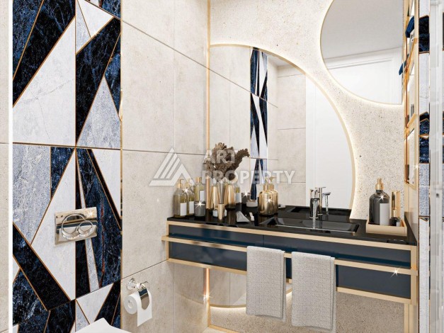 Великолепная квартира 1+1 в комплексе премиум класса в самом центре Оба - Ракурс 30