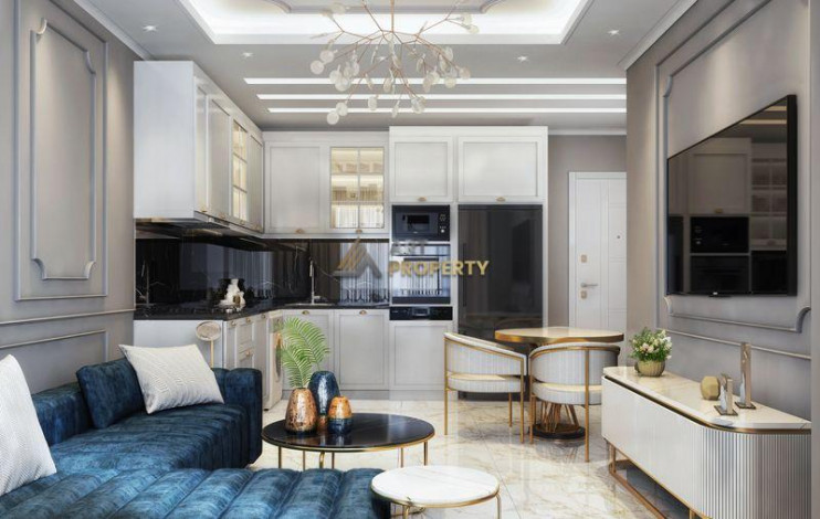 Инвестиционный проект на стадии строительства. Квартиры 1+1, 2+1 и 3+1 пентхаусы по стартовым ценам! Авсаллар, Алания. - Ракурс 25