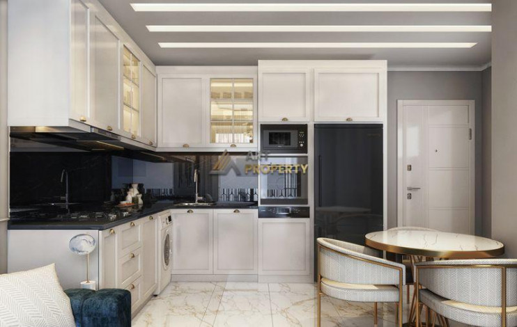 Инвестиционный проект на стадии строительства. Квартиры 1+1, 2+1 и 3+1 пентхаусы по стартовым ценам! Авсаллар, Алания. - Ракурс 27