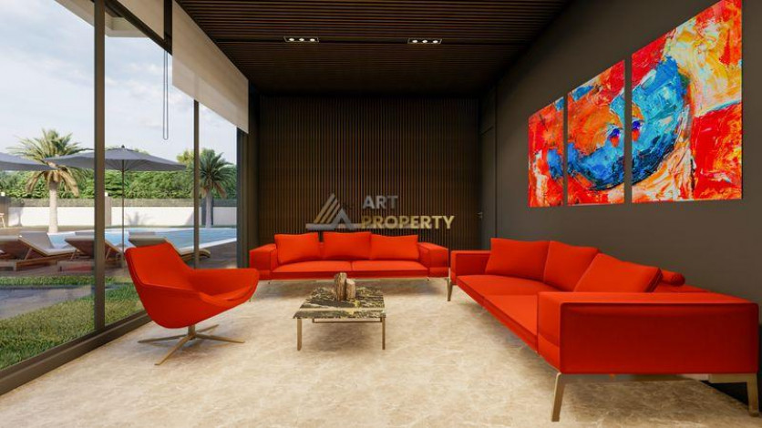 Инвестиционный проект на стадии строительства. Квартиры 1+1, 2+1 и 3+1 пентхаусы по стартовым ценам! Авсаллар, Алания. - Ракурс 37