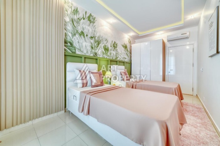 Роскошные апартаменты 2+1 в престижном комплексе самого развитого района Алании Оба. - Ракурс 2