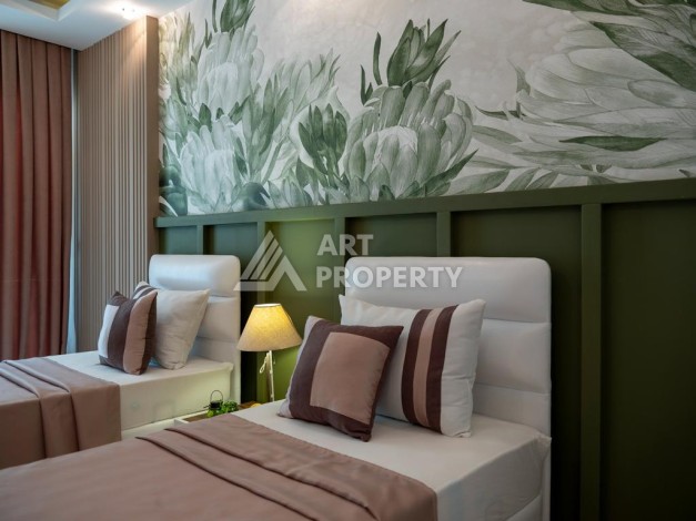 Роскошные апартаменты 2+1 в престижном комплексе самого развитого района Алании Оба. - Ракурс 5