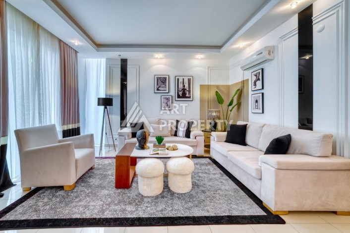 Роскошные апартаменты 2+1 в престижном комплексе самого развитого района Алании Оба. - Ракурс 10