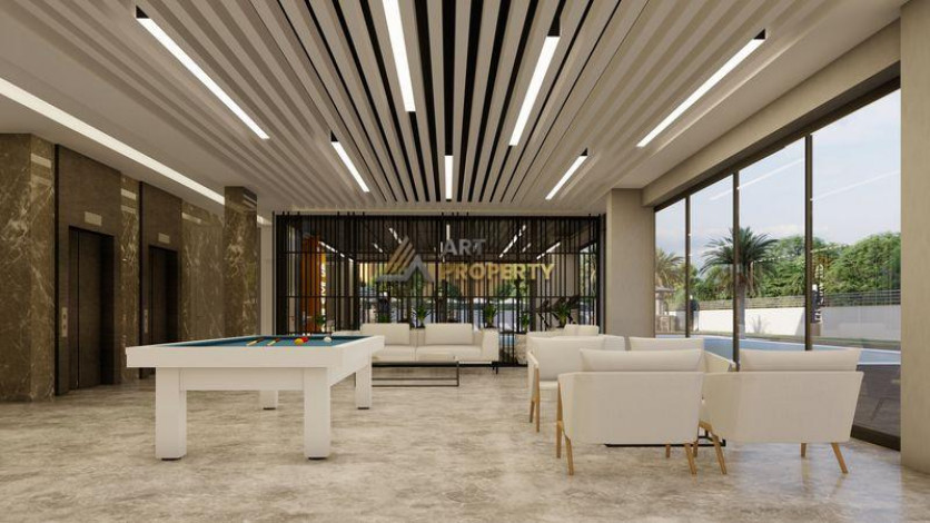 Инвестиционный проект на стадии строительства. Квартиры 1+1, 2+1 и 3+1 пентхаусы по стартовым ценам! Авсаллар, Алания. - Ракурс 44