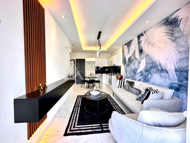 Апартаменты 1+1 с ремонтом в премиальном комплексе развитого района Кестель - Ракурс 4