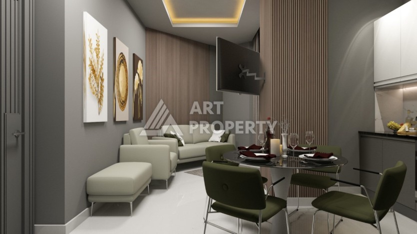 Элитные апартаменты 1+1 в новом комплексе в самом центре Алании - Ракурс 5