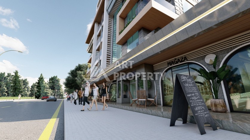 Проект в центре Алании на завершающем этапе строительства! - Ракурс 2
